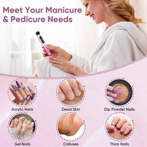 Oukzon Cordless Electric Nail Drill – Rechargeable Manicure Tool