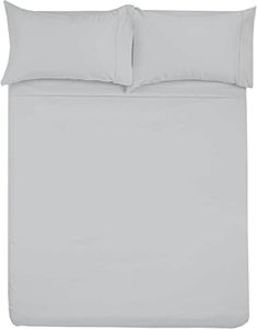 Microfiber RV Sheet Sets Bed Sheets for Campers, RV's & Travel Trailers Fit Mattress up to 10 Inch deep, Cotton, Light Grey Solid, (72x75) Short King Size