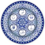 Aviv Judaica Seder Plate for Passover with Ornate Renaissance Era Theme Exquisite Art by Jessica Sporn