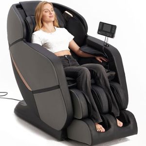 2026 Full Body Massage Chair, Free Dust Cover Included, German Crafted Dual-Core S-L Track Shiatsu Massage Mechanism, 3D Zero Gravity, Heat Therapy, 10 Massage Modes, Tool-Free Installation