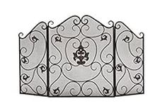 Deco 79 Metal Fire Screen, 47 by 30-Inch