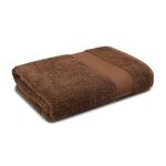 Trident 100% Cotton Towels for Bath | Towels for Bath Large Size | Trident Bath Towel - Soft & Absorbent | 450 GSM | 1 Piece Bath Towel for Men/Women | Urban Comfort | 70 cms x 140 cms - Coconut Shell