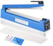 Heat Sealer Machine Impulse Heat Sealer Manual Bags Heat Impulse Sealing Machine for Plastic PE PP Bags with Extra Replace Element Grip 16 inch -Instantly use, No warm up time needed