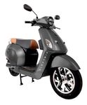 eblu India's 1st Family e Scooter - Feo - Typical Driving Range 110km per charge - Top speed 60 kmph, Xtra - LEG ROOM | COMFORT | SAFETY | STABILITY (Telegrey)