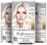 L'Oréal Paris Préférence Ultra Light Platinum Blonde Pack of 3 x 191 g