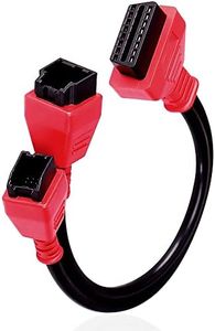 Cable Adaptor 12+8 Cable Programming Connector Compatible with Autel Maxisys DS808 MaxiSYS Pro MS905 906 908 OBDII Diagnostic Scanner