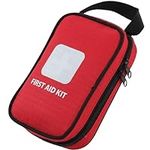 Thrive Travel Essentials Small First Aid Kit - 100 FSA HSA Approved Products Includes Multi-Sized Bandage, Wipes, Safety Pins, and More (Shell)