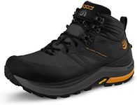 Topo Athletic Men's Trailventure 2 WP Comfortable Waterproof 6MM Drop Trail Running Boots, Athletic Shoes for Trail Running, Charcoal/Orange, Size 10.5