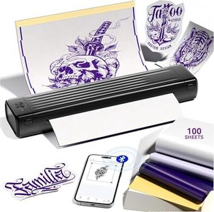 Itari Tattoo Printer Kit with 100 Pcs Transfer Paper, Thermal Tattoo Stencil Printer for Beginners, Bluetooth Stencil Printer for Tattoo Artist, Wireless Tattoo Machine Compatible with Phone/Tablet/PC