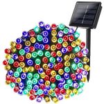 GIGAWATTS Solar String Light 22m 200 LED Rope Lighting with Inbuilt Rechargeable Battery and Panel for Balcony Lawn Outdoor Indoor Backyards Pathways (Multicolour, Pack of 1)