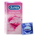 Durex Bubblegum Flavoured Condoms - 12 Count