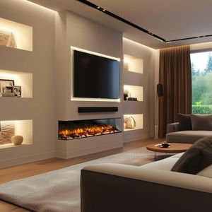 Endeavour Rosedale 60" Electric Fireplace – Wall Mounted Heater