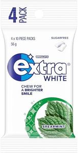 Extra White Spearmint Flavour Sugar Freee Chewing Gum 56 g