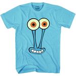 Spongebob Squarepants Gary Snail Face T-Shirt, Powder Blue, X-Large