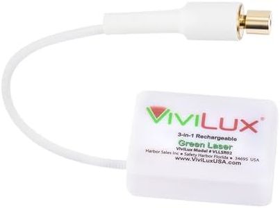 ViviLux 3-in-1 Rechargeable GREEN Laser System with Adjustable Line, Crosshairs and Dot Illumination Heads; Innovative Sewing and Quilting Notion for Precise Stitching; Mounts with MAGNET