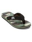 Quiksilver Molokai Layback Sandal, Black Brown Green, 0 UK