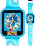 Sonic the Hedgehog Touch-Screen Smartwatch, Built in Selfie-Camera, Non-Toxic, Easy-to-Buckle Strap, Blue Smartwatch - Model: SNC4055AZ