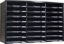 Storex 24-Compartment Literature Organizer/Document Sorter, Black (61611U01C)