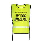 Yellow Dog UK Tabard with reflective strip - "My Dog Needs Space"