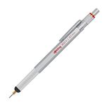 rOtring 800+ Mechanical Pencil and Touchscreen Stylus, 0.7 mm, Silver Barrel