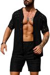 URRU Men's 2 Pieces Outfits Summer 