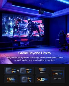 Valerion VisionMaster Pro2 4K Projector – Ultra HD Home Theater