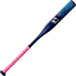 2022 DeMarini Uprising (-12) Fastpitch Bat, Black/Blue/Pink