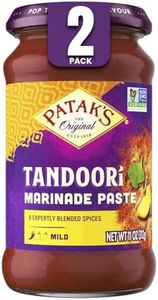 Patak’s Tandoori Marinade Paste - Mild Indian Tandoori Paste with 8 Expertly Blended Spices - Gluten-Free & Vegan - Flavorful Chicken Marinade for Grilling, Baking & BBQ Cooking - 11oz Jar (Pack of 2)
