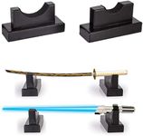 WANLIAN Lightsaber Display Stand Samurai Samurai Knife Holder Wooden Desk Display Stand ,Sword Stand ,Lightsaber Sword Collection Store Horizontal Display Stand