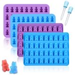 Gummy Molds Gummy Bear Mold 2 ml Silicone Candy Molds Bigger Food Grade Silicone with 2 Droppers