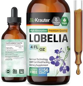 Lobelia Tincture - Lobelia Inflata Herbal Supplement Supporting Lungs, Muscles, Joints, - Antioxidant & Blood Flow Support, Mood Booster, Stress Relief - Lobelia Herb Extracts, 4fl. oz