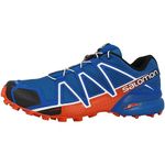 Salomon Men's Speedcross 4 Trail Running Shoes Waterproof, Blue Yonder Black Lava Orange, 10 UK