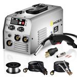 SSIMDER MIG Welder 140A 2 in 1 Stick/Flux Core Welder 110V/220v Dual Voltage Welding Machine with Flux Cored Wire MIG/ARC Welder IGBT Inverter Welder