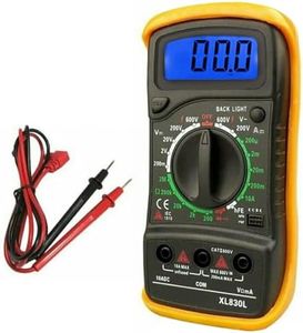 Electrical LCD Digital Multimeter Ohmmeter Multi OHM Tester AC DC Voltmeter Volt Amp and Diode Voltage Tester Meter