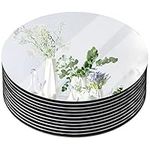 Coo-Drill 12" Round Mirrors for Centerpieces, Circle Mirror Centerpieces for Tables, Mirror Plates 2mm, Centerpieces & Wedding Decorations & Baby Shower Party & Christmas Decorations, 12pack