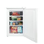 Haden White 55cm Under Counter Freezer - 85L Capacity, 4 Freezer Drawers, Mechanical Temperature Control, Manual Defrost, and Reversible Door - Compact and Efficient Freezer Under Counter