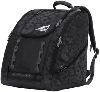 Athalon Everything Ski Boot Bag – Gear Pack with Ventilated Boot Compartments, Waterproof Bottom, Hideaway Helmet Sling, 58.5 Liter Capacity