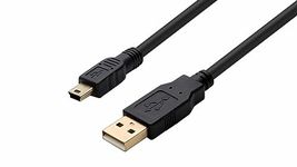 Mini USB Cable - USB 2.0 to Mini B - Sync & Charge - Compatible with Portable Hard Drive, Sat Nav, Dash Cam, Hero 2/3/4, PS3 Controller, MP3/4 Player, Camera and more - Length = 3M / 9.8ft