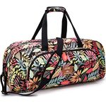 AROME Yoga Mat Bag for Women Men, Large Canvas Yoga Bag for 1/4 inch 1/3 inch 2/5 inch 1/2 inch Extra Thick Exercise Yoga Mat Gym Tote Sports Duffle Bag Carrying Bags with Wet Pocket & Shoulder Strap & Mat Strap