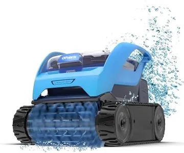 Polaris Pixel Compact Cordless Robotic Pool Cleaner for Above-Ground & In-Ground Pools up to 30ft, Long Lasting Battery, Compact & Lighweight w/Cyclonic Vacuum Technology