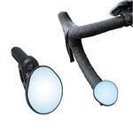 Hafny Drop Bar Bike Mirror, HD, Shatter-Proof, HD Convex Blue Glass Mirror, Bar End Bike Mirror, Bicycle Mirror, Cycling Mirror, HF-M956B-FR06(Anti-glare Blue Glass)