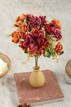 SATYAM KRAFT 1 Pcs Artificial Head Rose Peony Flowers Sticks for Diwali, Home Anniversary Decor,Room Decorations, Living Room Table,Deepawali Decoration (Without Vase Pot)(Vine)(1 Pc)