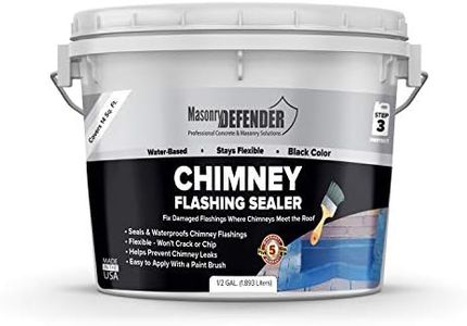 MasonryDefender Chimney Flashing Sealer - Flexible Coating That Protects Chimney Flashings from Water Leaks