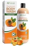 Erbaid Persimmon Body Wash for Body Odor Control – Purifying Deodorizing Soap for Eliminating Nonenal Body Odor – Underarms, Intimate Inner Thigh, Bikini Area, Smelly Feet – Natural Deodorant Soap