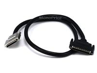 Monoprice 100703 3-Feet 0.8 mm/HPDB68-Meter VHDCI 0.8mm SCSI Cable, Offset Assy Type (100703)