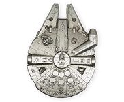 Star Wars Millennium Falcon Collector Metal Pin, 3 x 2 Inches | Official Lucasfilm Collectible, Rey Skywalker And Han Solo Vehicle | Enamel Pins For Backpacks, Jackets | Novelty Gifts And Accessories