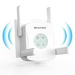 NEWFAST WiFi 6 WiFi Extender Signal Booster,1800Mbps Dual-Band (5GHz/2.4GHz) WiFi Repeater with WPS,Gigabit Port,WiFi Signal has a Large Coverage,WiFi 6 WiFi Booster Compatible with All WiFi Devices