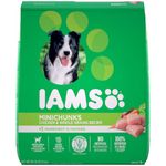 IAMS Proactive Health Minichunks Dog Food Dry Adult, Chicken & Whole Grains Recipe, 13.61kg (30LB) Bag