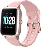 Smart Watch for Android/Samsung/iPhone, Activity Fitness Tracker with IP68 Waterproof for Men Women & Kids, Smartwatch with 1.3" Full-Touch Color Screen, Heart Rate & Sleep Monitor, Pink