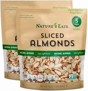 Nature's Eats Natural Sliced Almonds, 16 Ounce (Pack of 2)